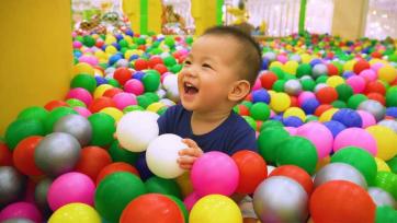 Colorful Ball Pit Adventures - Laughing Baby Fun at Playland