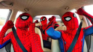 Spider Friends Road Trip Dance - Superhero Fun in the Car for Kids